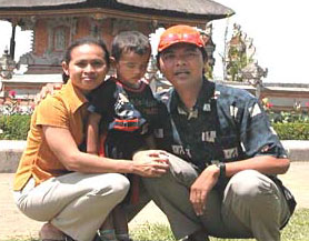 Wayan Yulianto (Yanto) and his young family. Yanto is our artisan from Bali who makes such beautiful sterling silver beads and clasps!